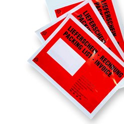Doklejka C5 z nadrukiem ( LIEFERSCHEIN / RECHNUNG ) self adhesive envelopes op. 100 szt.